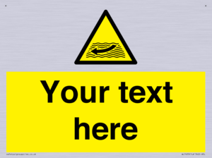 Custom Warning strong river flows